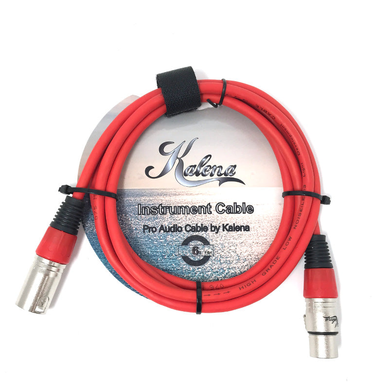 Kalena XLR mic cable (Male to female) - Kalena Instruments / Red PVC