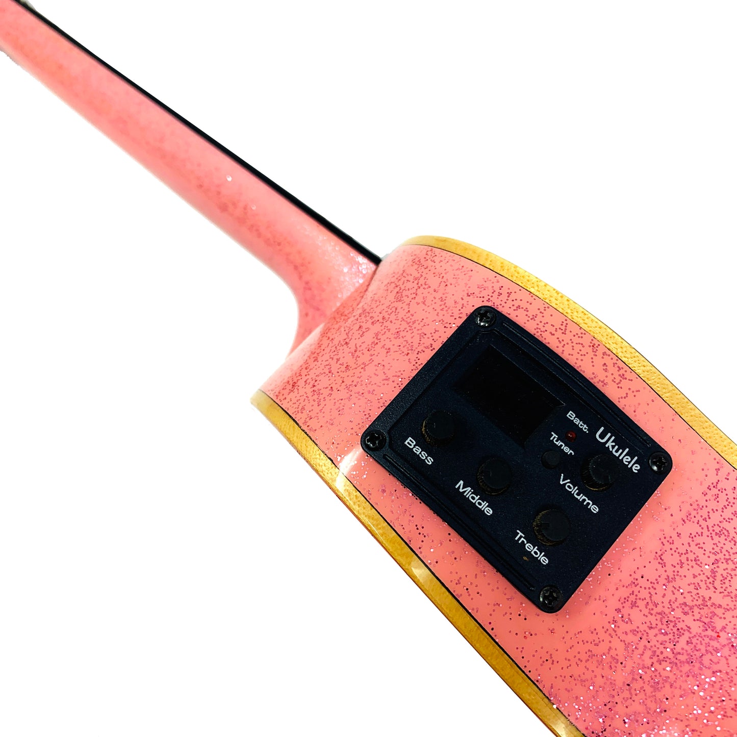 Kalena Sparkle Series Solid Spruce Top Ukulele - Kalena Instruments / Pink Sparkle