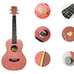 Kalena Sparkle Series Solid Spruce Top Ukulele - Kalena Instruments / Pink Sparkle