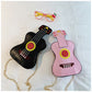 Kalena Ukulele Shaped Shoulder Bag Fashion Carrying Bag Cute Ukulele Purse