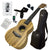 Kalena Soprano Zebrawood Sun Engraving Ukulele Complete Set